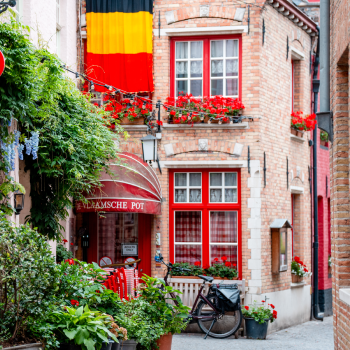charming European street