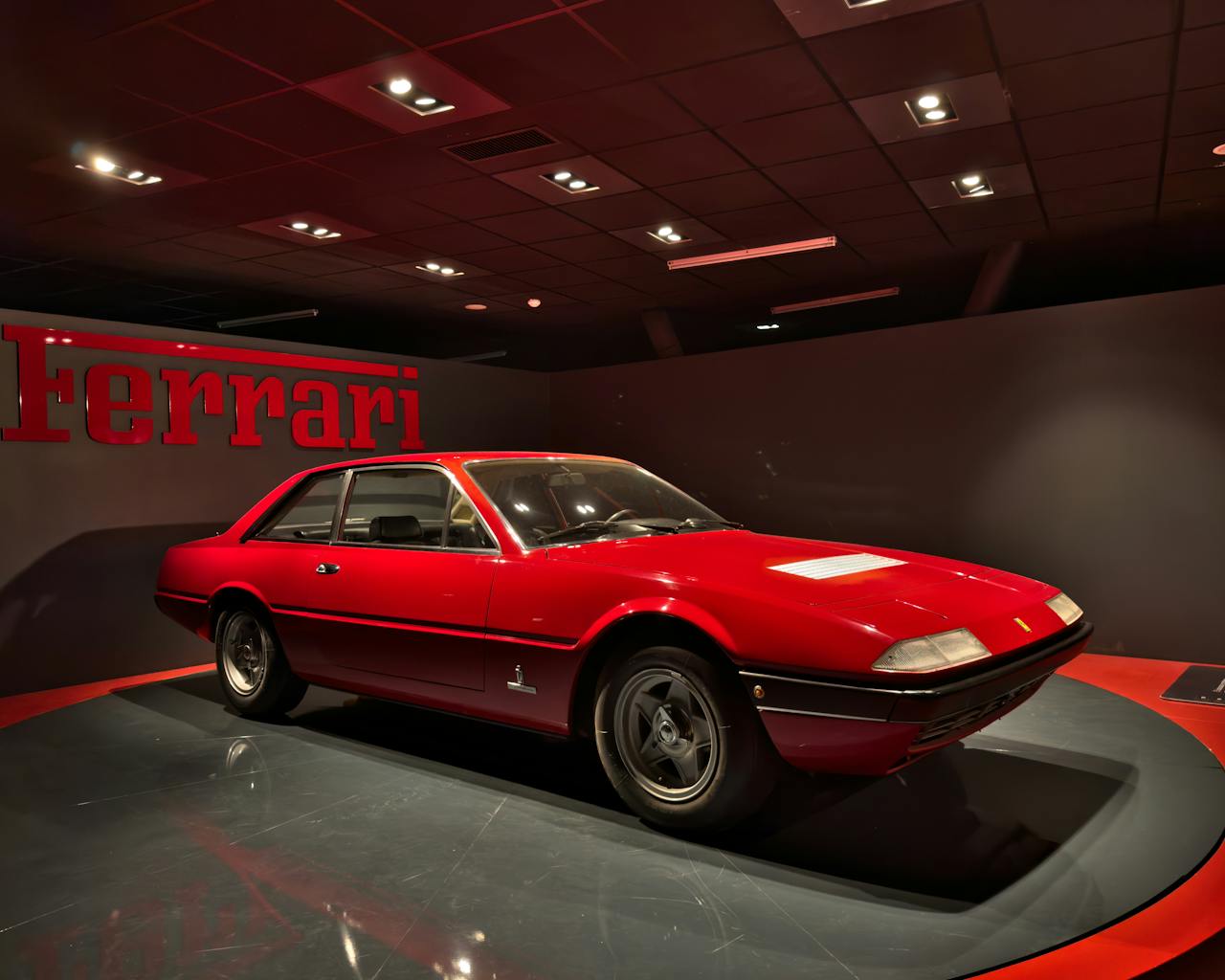 Ferrari in car museum