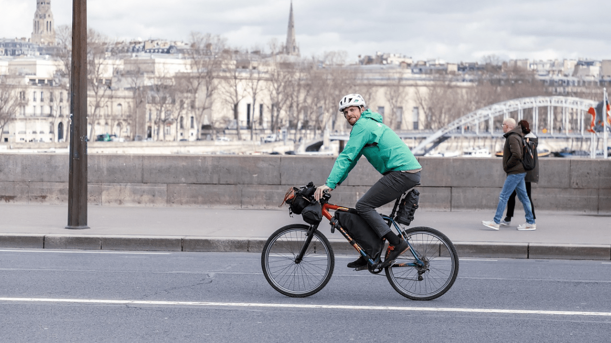 Cyclist in France