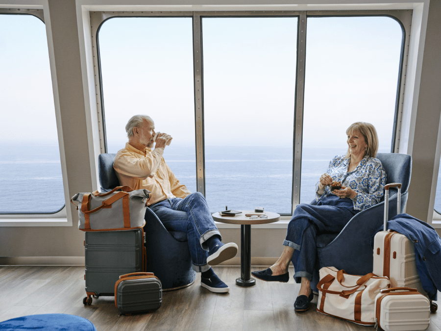 Couple in Club Lounge
