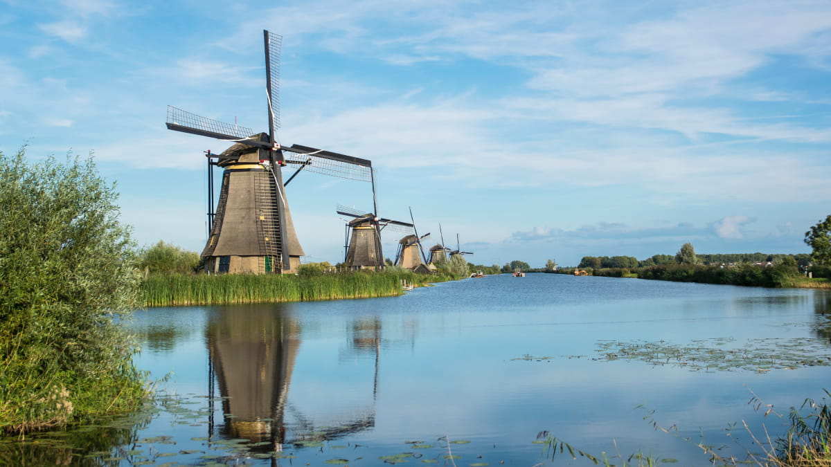 Rotterdam Windmills Holland P&O Ferries