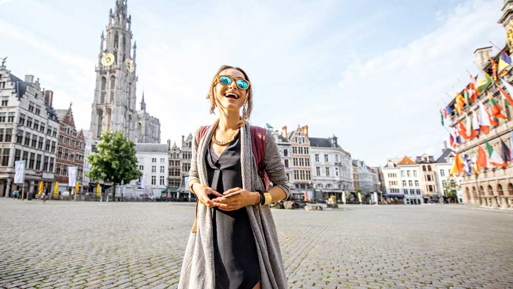 Antwerp Square in Belgium