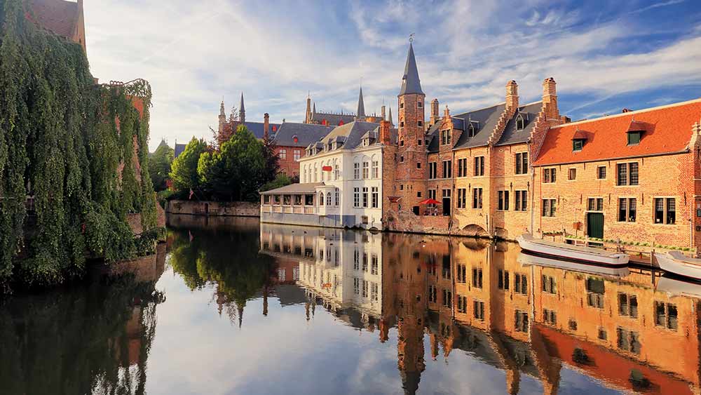 River in Bruges, Belgium