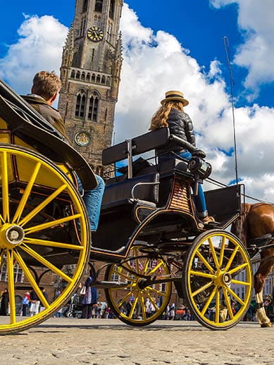 Horse and Carraige Ride in Bruges, Belgium