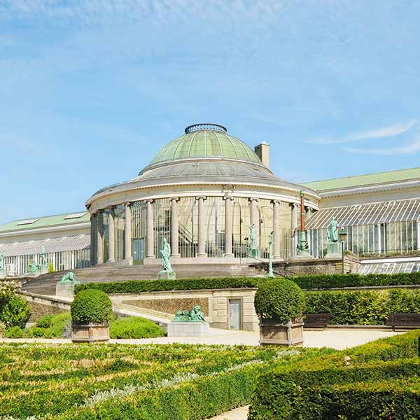 Greenhouse botanical gardens in Brussels