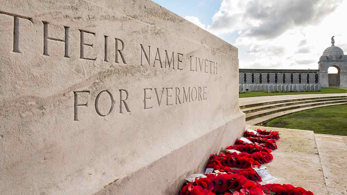 War memorial at Flanders Fields