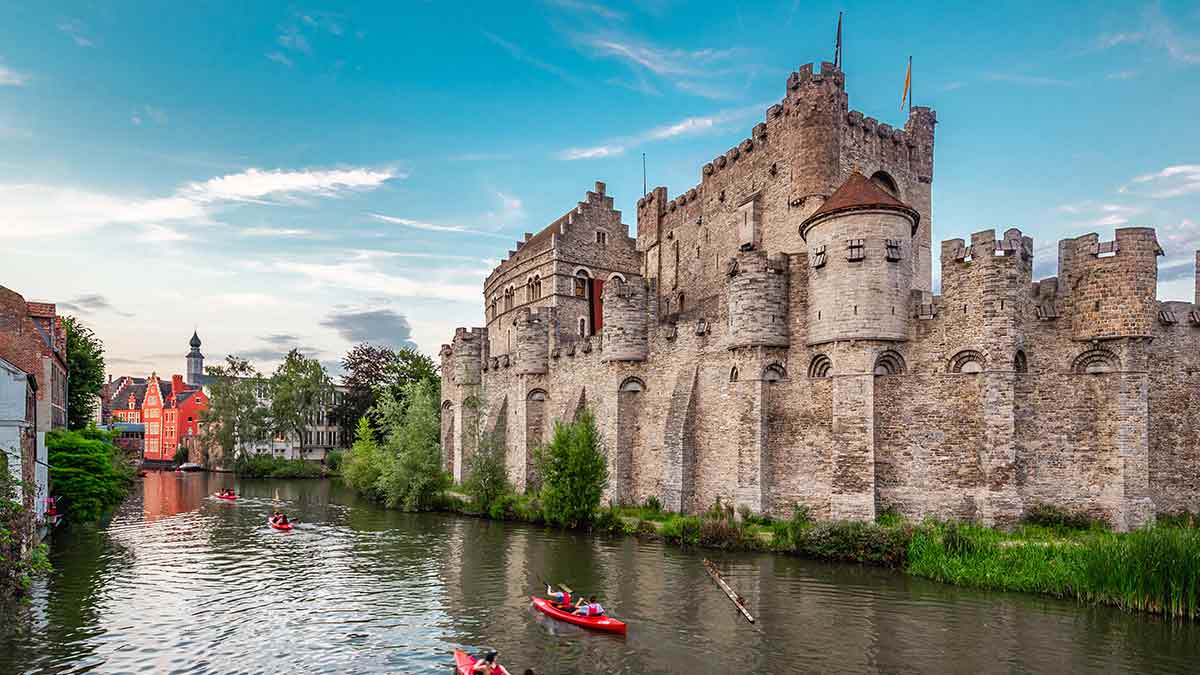 City view in Ghent