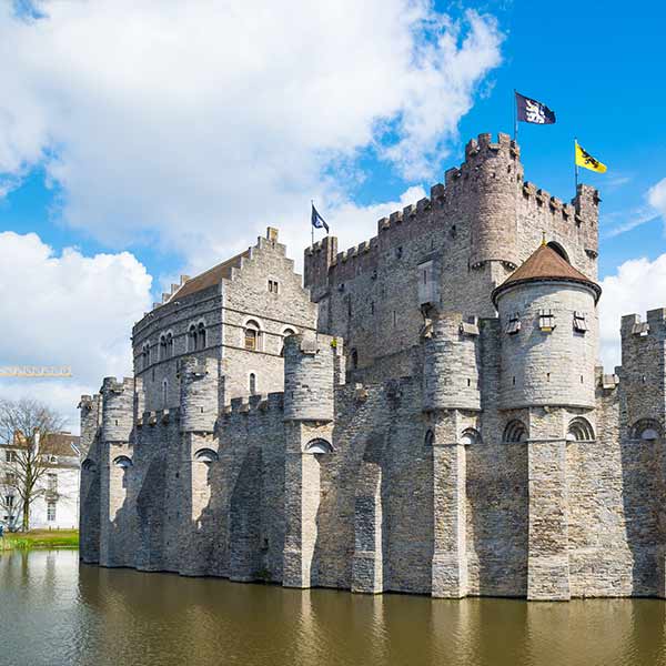 Gravensteen Castle in Ghent, Belgium