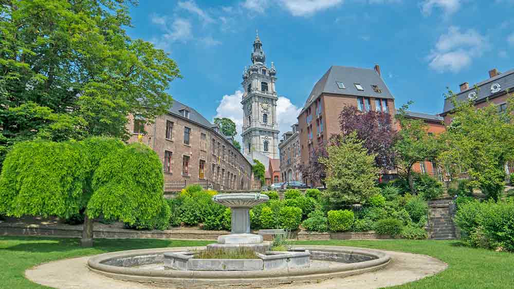 Baroque Belfry in Mons Belgium