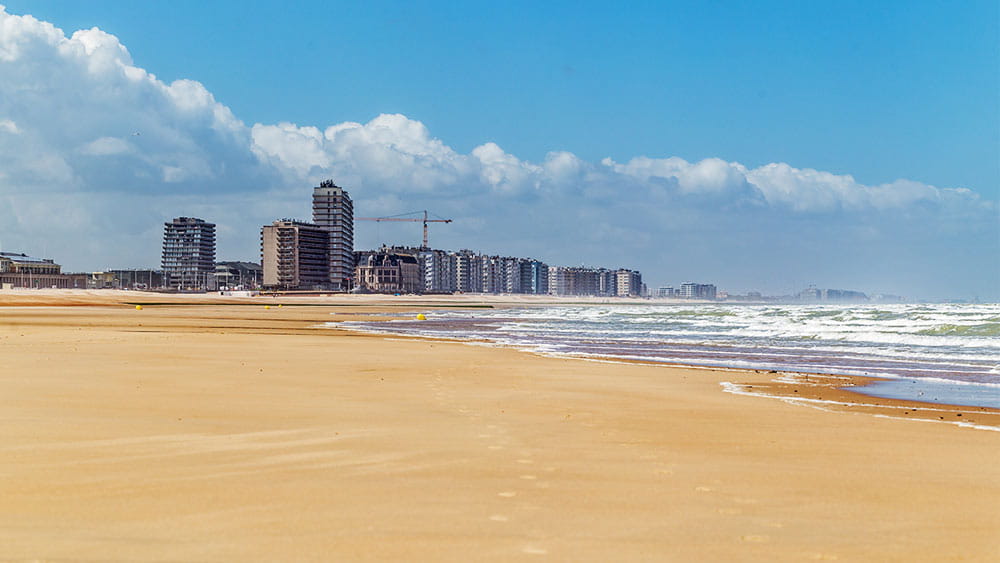 Beach view in Ostend