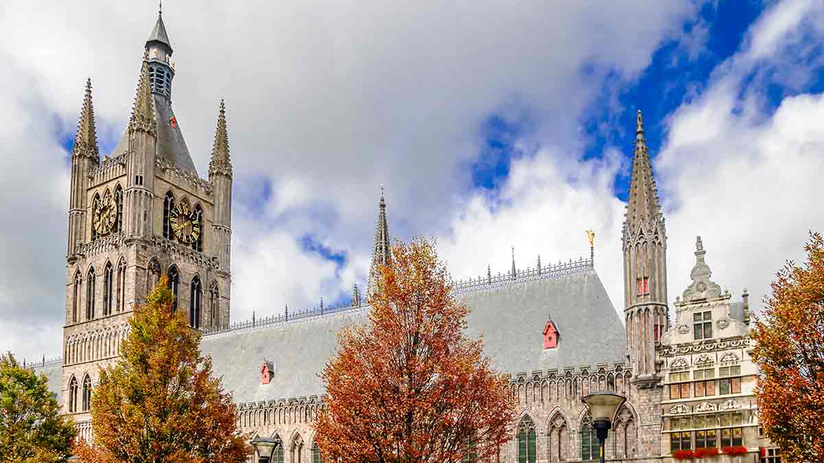 Lakenhal Building in Ypres, Belgium