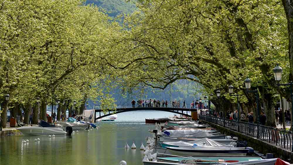 Lovers Bridge in Annecy, France