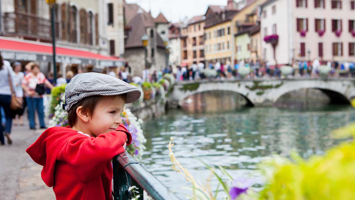 Canal and Bridge in Annecy
