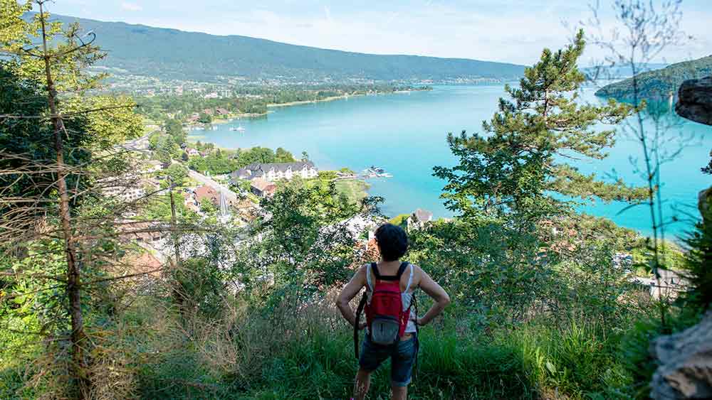 Hiking at Lake Annecy, France