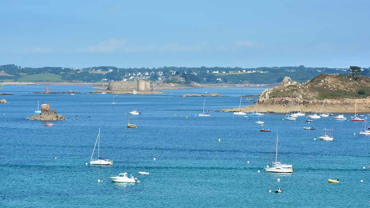 Morlaix Bay in Brittany, France