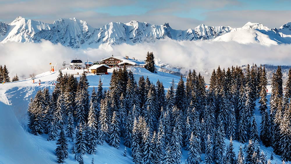 Megeve Skiing Resort in the Alps in France
