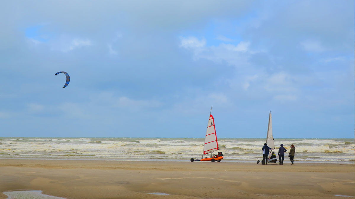 Sandy beach of Le Touquet