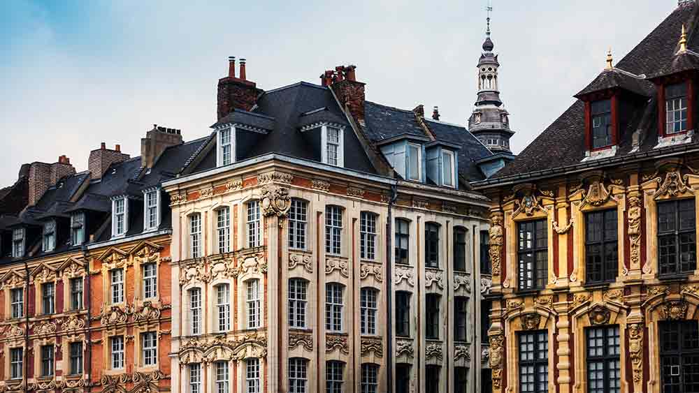 Old town architecture in Lille