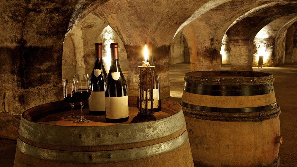 Old cellar in Burgundy, France