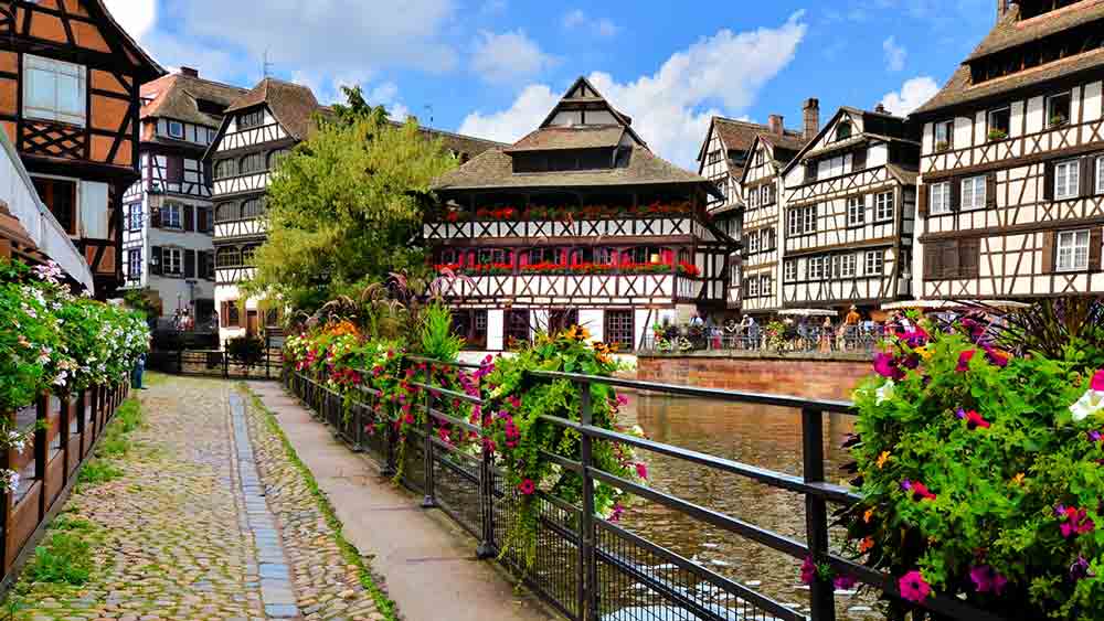 Timbered houses in Strasbourg, France