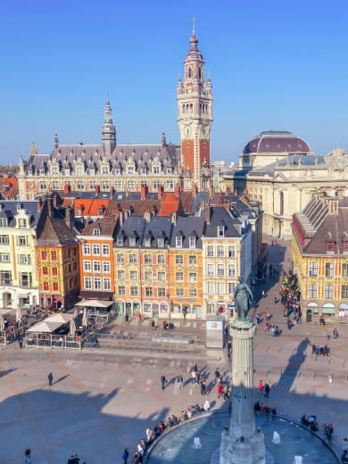 View of Lille city centre