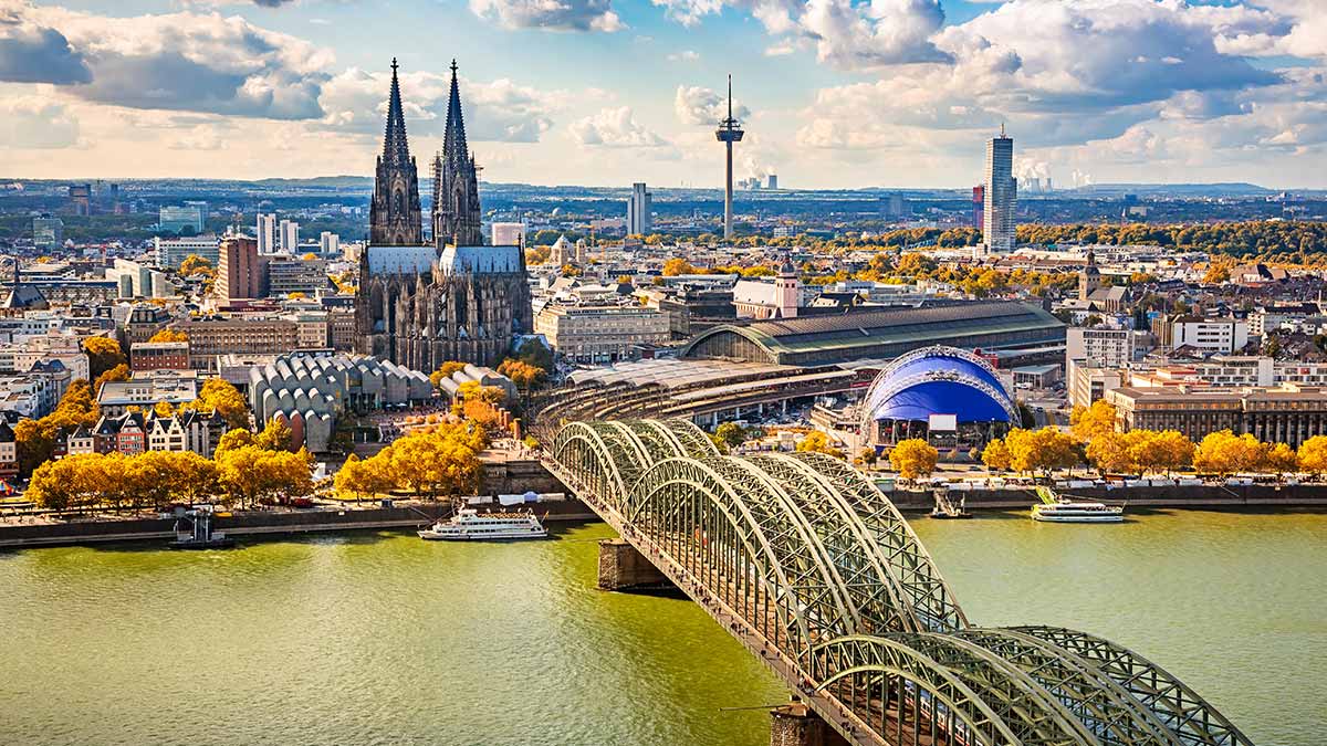 Cologne skyline in Germany
