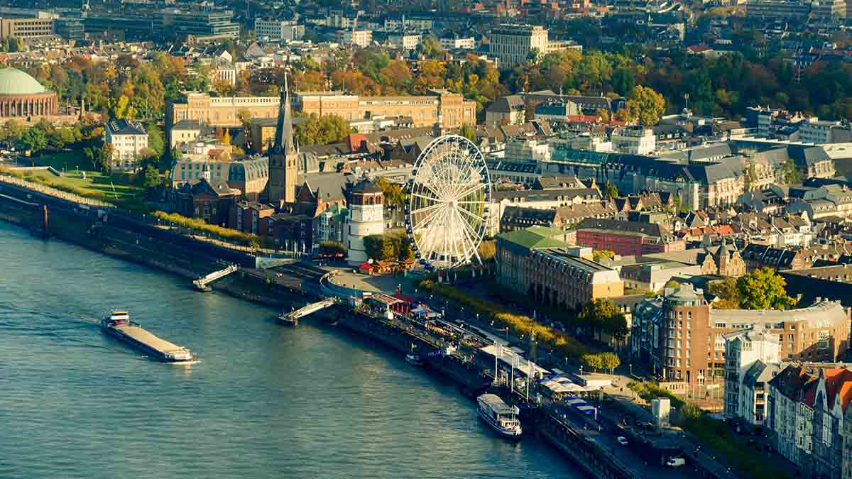 Dusseldorf Old Town in Germany