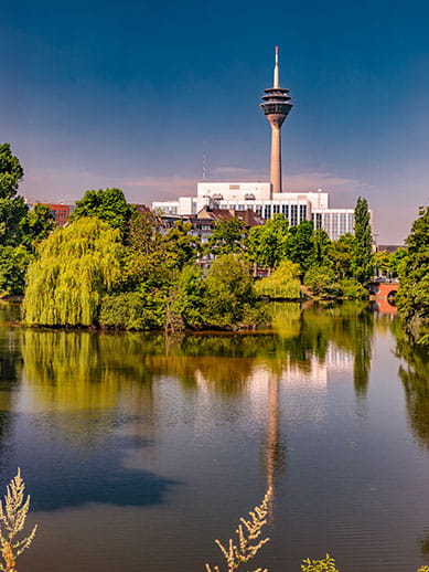 Kaiserteich Park in Dusseldorf, Germany