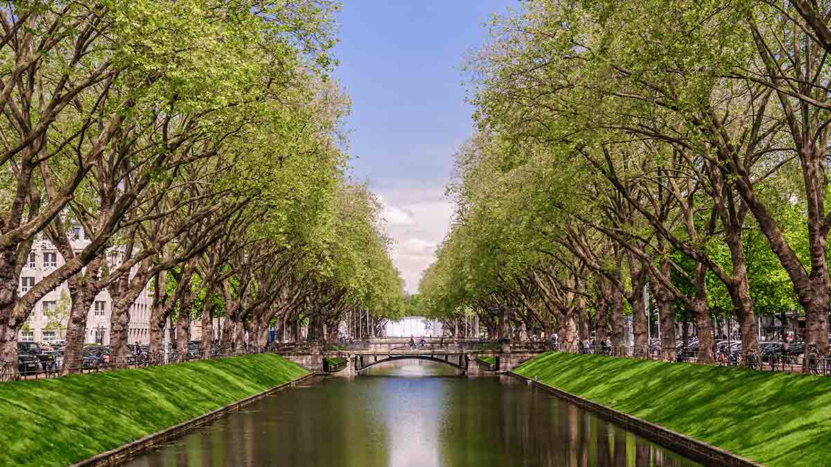 Koenigsallee in Dusseldorf, Germany