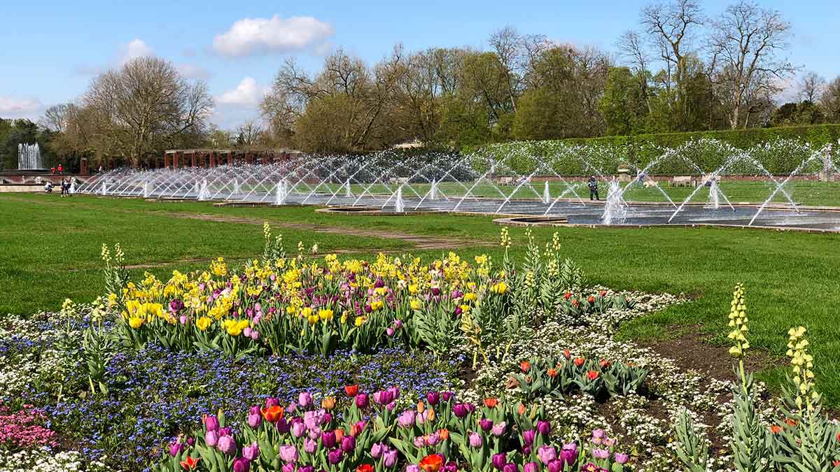 Nordpark in Dusseldorf Germany