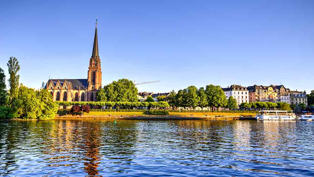 Waterfront in Frankfurt Germany