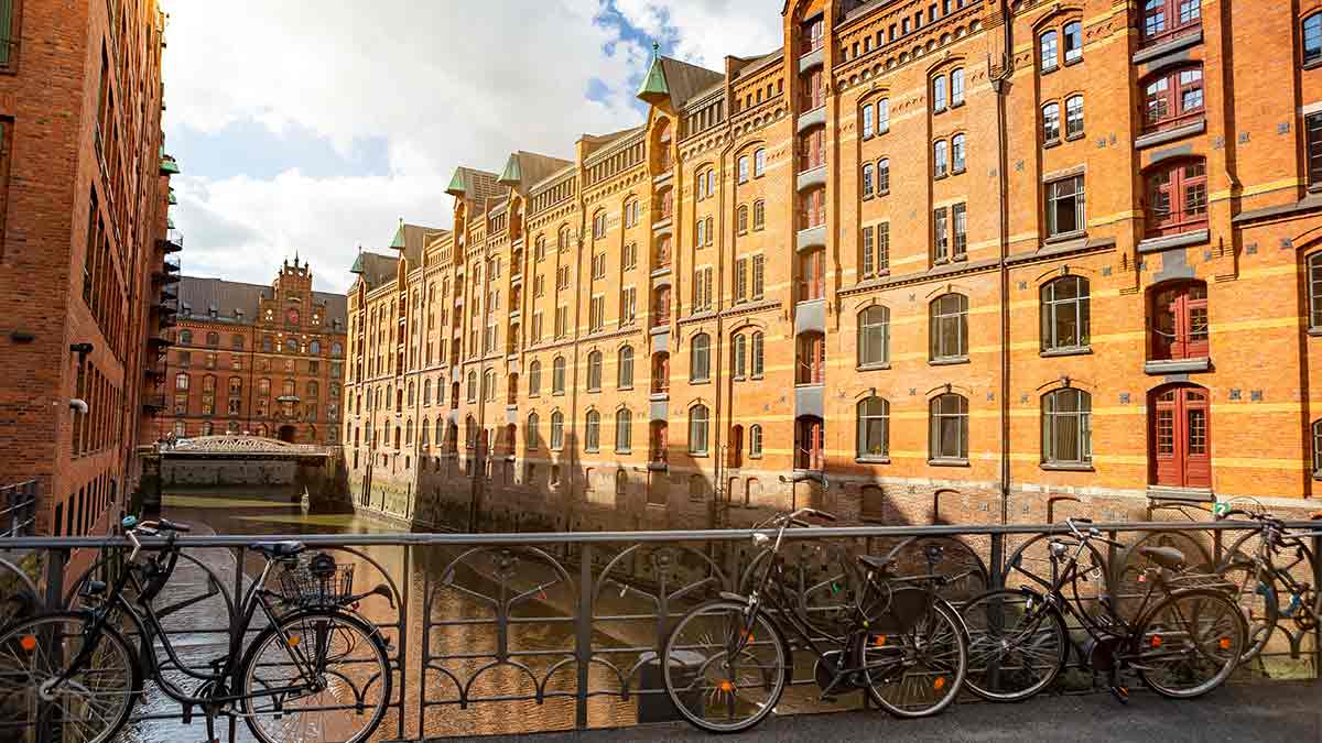Hafen City in Hamburg, Germany
