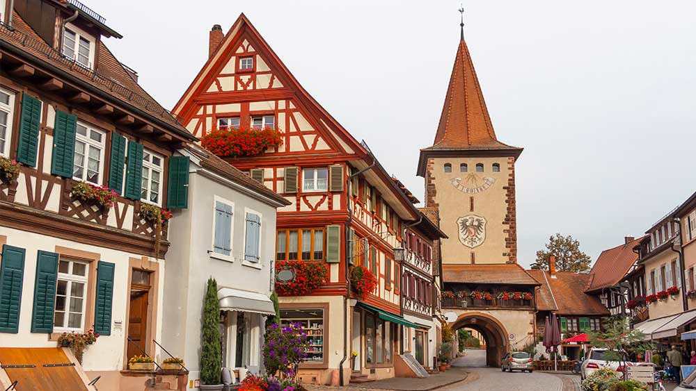 Fairy tale city in Southern Germany