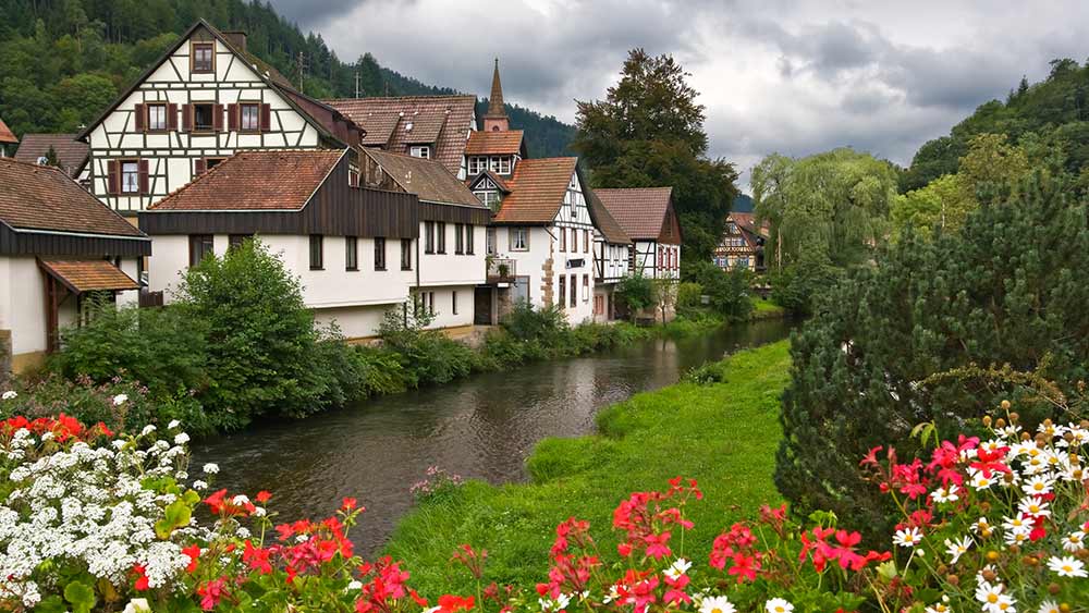 Village in the Black Forest region in Germany