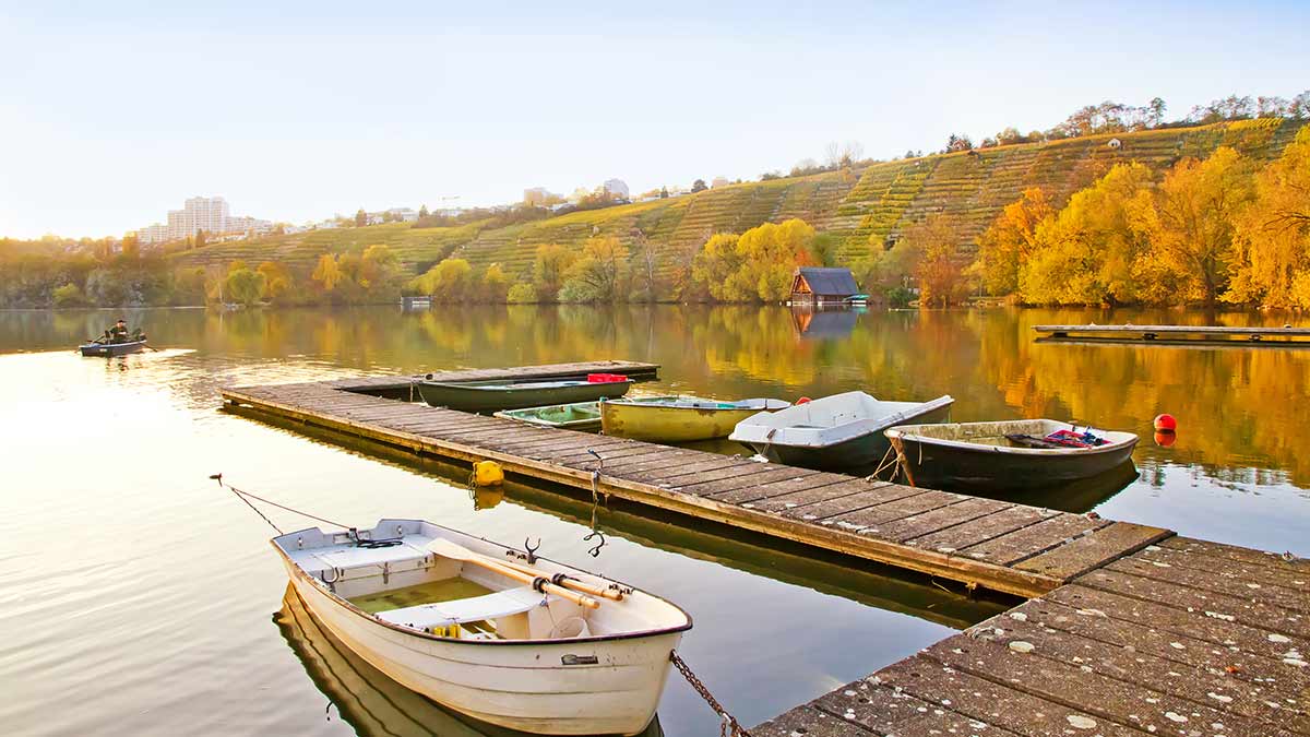 Lake in Stuttgart, Germany