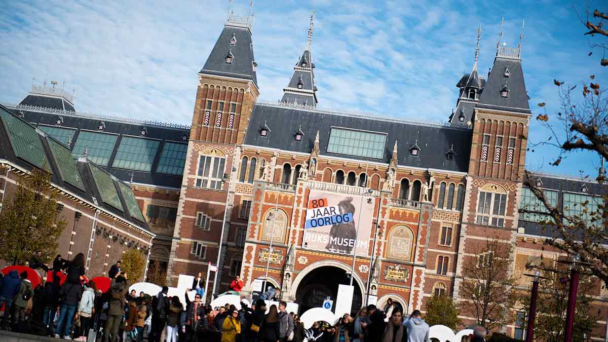 The Rijksmuseum in Amsterdam, the Netherlands