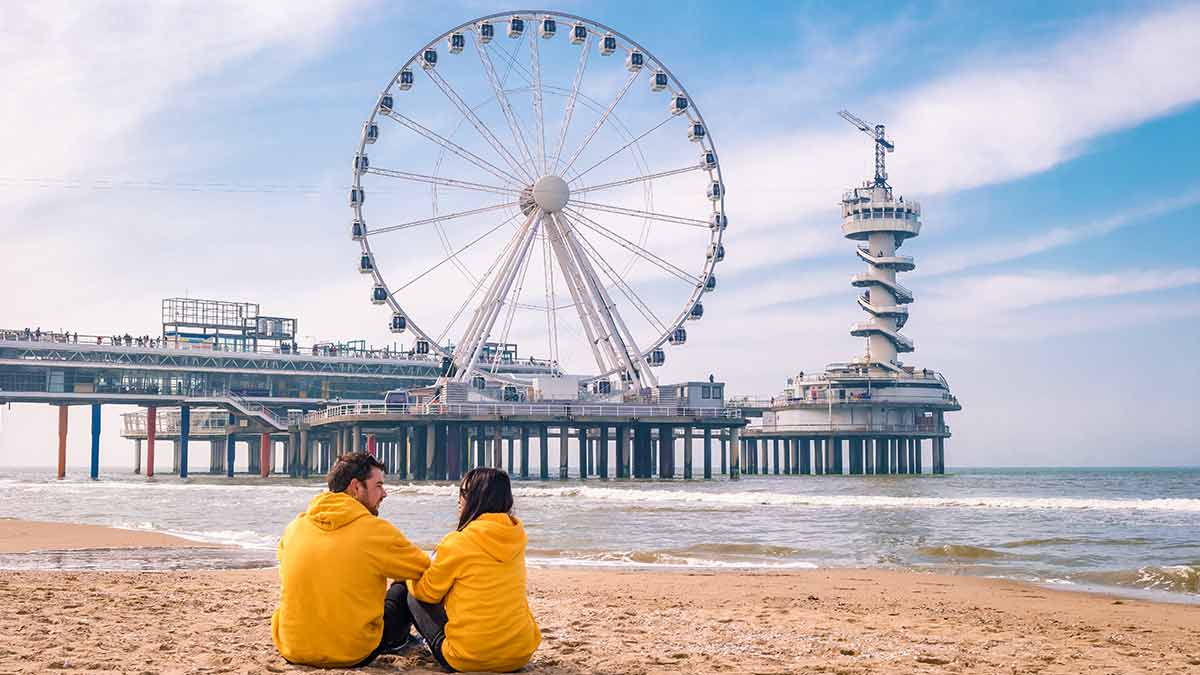 Attractions in the Netherlands - The Hague beach, Holland