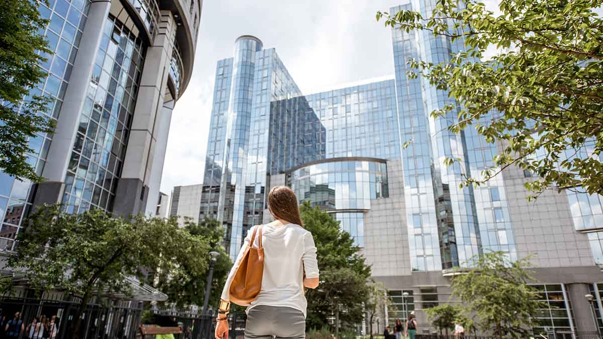 Parliament building in Brussels, Belgium