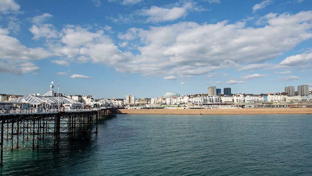 Brighton view from pier