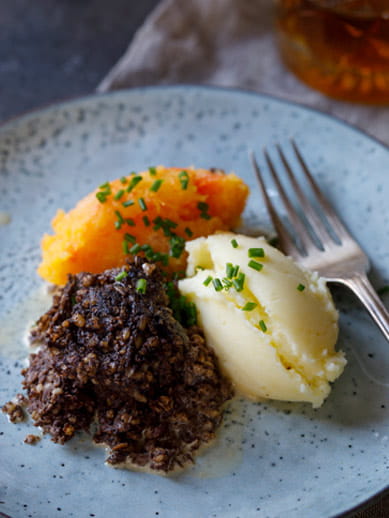 Haggis et Mash d'Édimbourg en Écosse