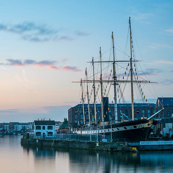 Quai de Bristol en Grande-Bretagne