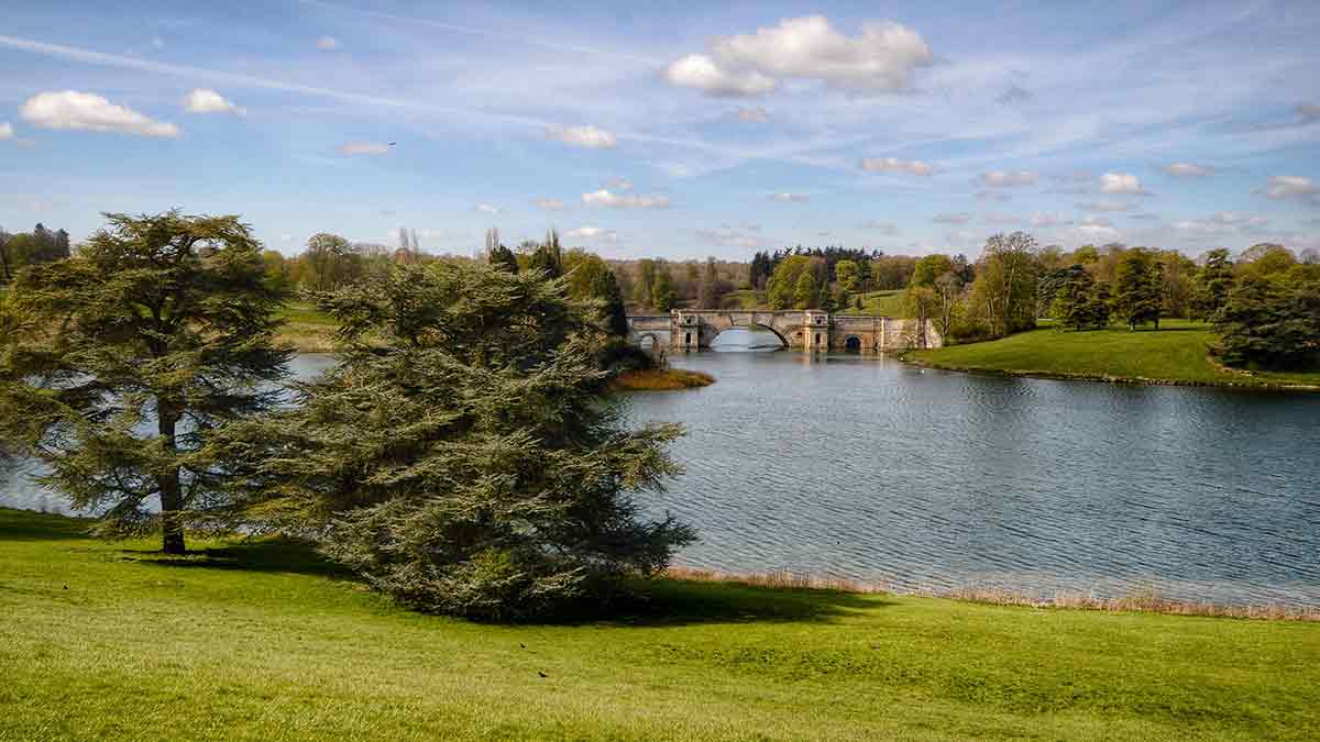Blenheim Palace Grounds w Oxfordshire