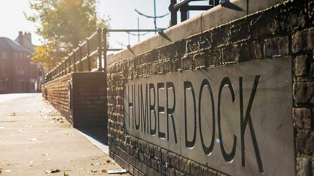 Humber Dock in Hull, England
