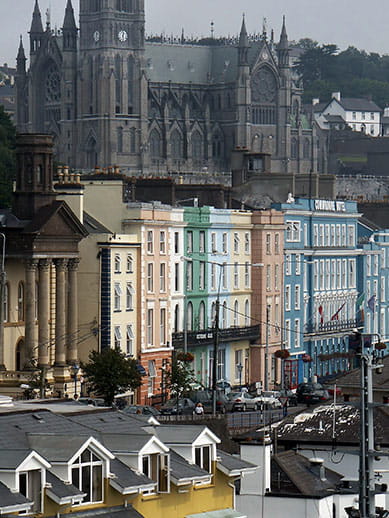 Paysage urbain de Cork en Irlande