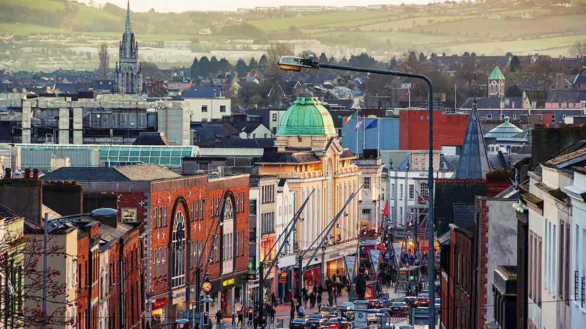 Magnifique paysage urbain de Cork en Irlande