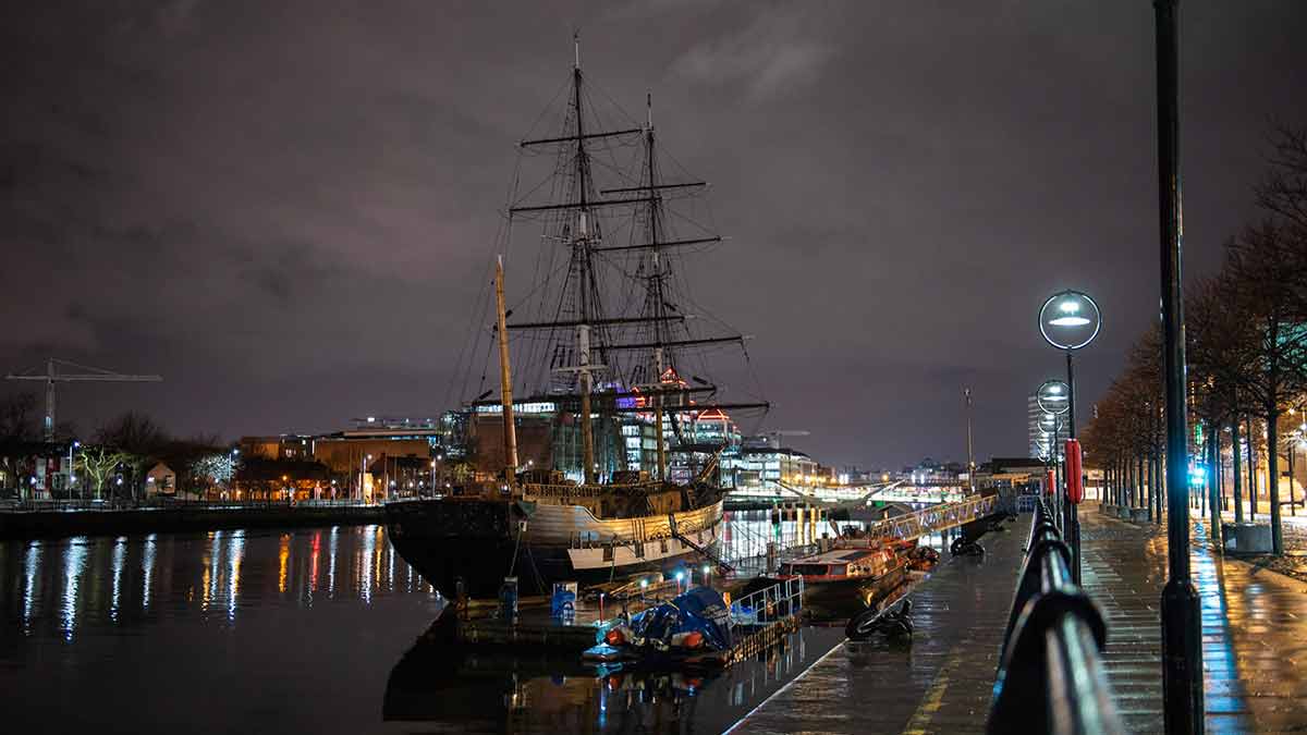 Dublin Dock in Ireland