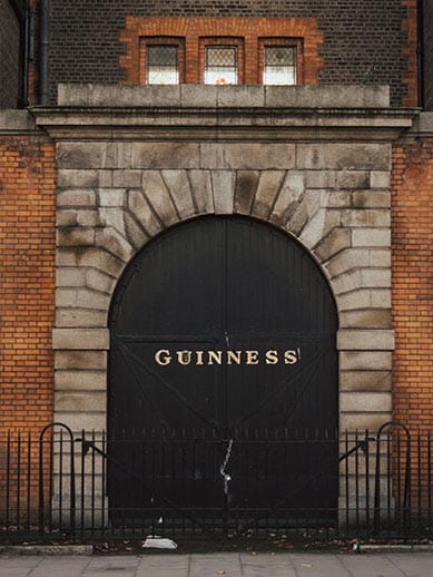 Entrepôt de la brasserie Guiness à Dublin