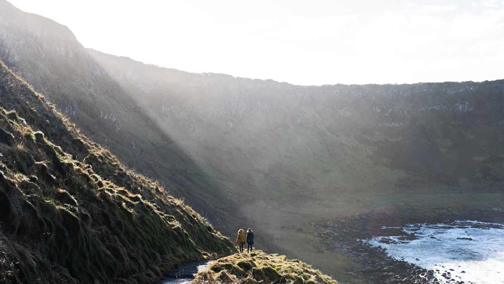 Giants Causeway Landscape in Northern Ireland