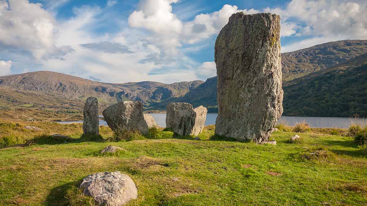 Mystieke Keltische staande stenen