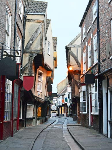 The Shambles in Yorkshire, England